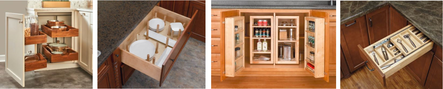 A gourmet kitchen needs organized storage