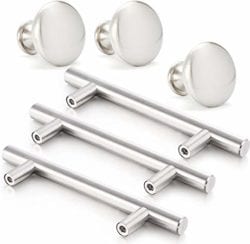 cabinet hardware with silver tones is good for a kitchen remodel
