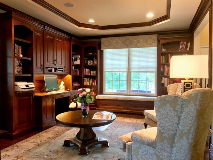 Personalize your home office with custom cabinets