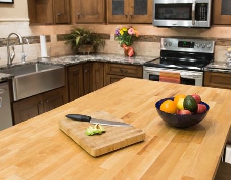 butcher block is an excellent choice for countertops in a gourmet kitchen