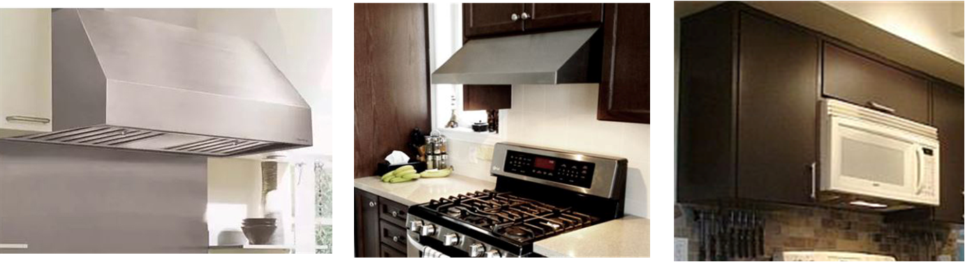 Budget friendly kitchen exhaust and venting options are available