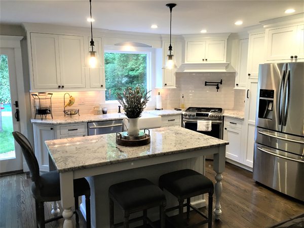 A kitchen design with white cabinets is not a trend